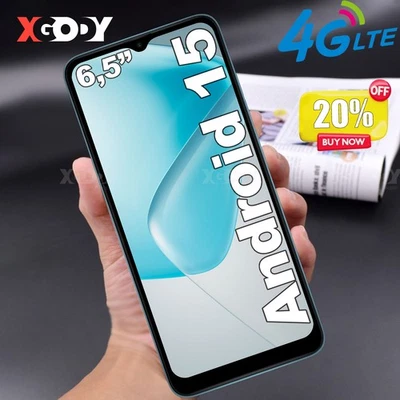 2025 Neu Android 15 2*SIM Smartphone Ohne Vertrag Handy Octa Core 6,5"/5,5" IPS - Bild 1 von 4