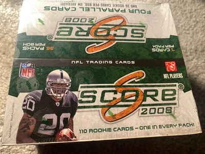 2008 SCORE FOOTBALL 36 PACKS FACTORY SEALED BOX BIG 36 PACKS w 36 ROOKIES - Image 1 of 2