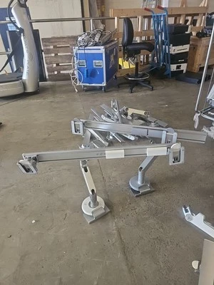  Humanscale M8 Articulating Dual Monitor Arm with Double Crossbar--NO VESA PLATE - Image 1 of 4