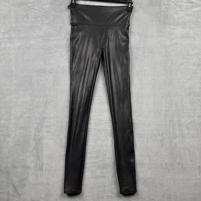 Leggings SPANX Imitación Cuero Negro Cintura Alta XS TP Foto 1 de 4