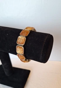 Quadratisches orangefarbenes erweiterbares Armband - Bild 1 von 3