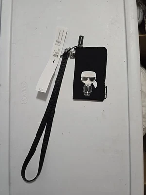 Bolso/muñequera Karl Lagerfeld negro nuevo con etiquetas. Nunca usado Foto 1 de 4