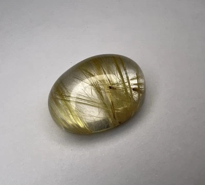 QUARZO RUTILATO 20,91CT 15x20mm taglio CABOUCHON PIETRA PREZIOSA - Imagen 1 de 4