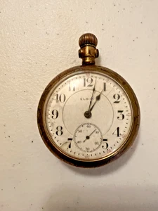 Antique Elgin B.W. Raymond 19 Jewel Pocket Watch Not Working - Picture 1 of 11