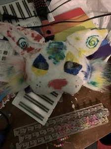 Clown Cat Therian Mask W Backing, Single Strap, And Eye Mesh - Picture 1 of 1