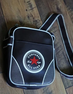 Converse All Star ★ Tasche Kunstleder dunkelbraun ★  Umhängetasche unisex - Bild 1 von 1