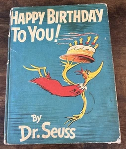 Dr. Seuss "Happy Birthday To You" Large Hardcover Book 1959 First Edition - Bild 1 von 5