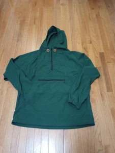 LL Bean Windbreaker Mens XL Tall Green Stowaway Light Packable Hooded Jacket - Picture 1 of 13