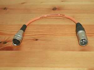 ADAPTADOR de paño paño pequeño/DIN - XLR en naranja para Sennheiser MD421 entre otros - Imagen 1 de 1