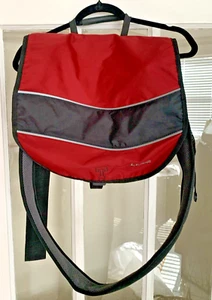 LL Bean rot/schwarz Computer Laptop Schulter Kuriertasche Rucksack Handgepäck Texas - Bild 1 von 9