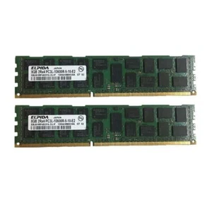 Elpida 16GB(2x8GB) DDR3-1333 PC3L-10600R ECC REG-DIMM Memory ECC Server RAM - Picture 1 of 1