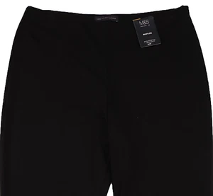 M&S Womens Marks and Spencer Black Bootleg Trousers Size 20 Long zz - Picture 1 of 5