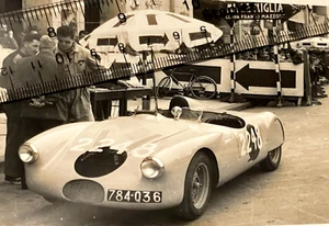 FOTO AUTO DA CORSA VINTAGE RENAULT 1063 4CV 1953 MILLE MIGLIA - Foto 1 di 4
