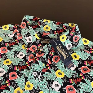 Cremieux Premium Denim Button Up Shirt Floral Print Stretch Tall Man Mens 2XT - Picture 1 of 10