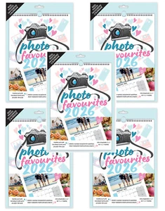 5 x Calendario Fotográfico A4 2026 Haz Tu Propio Regalo Único Personalizado Añade Fotos - Imagen 1 de 3