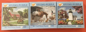Menge 3 Teile und Stücke 1000 Stück Puzzle Fabrikversiegelt NEU - Bild 1 von 7
