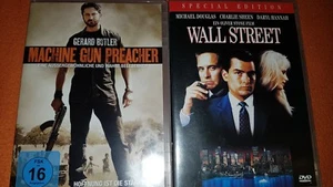 2DVD Wallstreet Michael Douglas Charlie Sheen machine gun preacher Gerard Butler - Bild 1 von 3