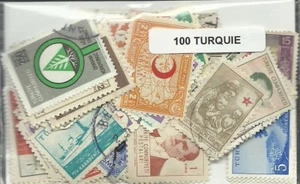 Lot 100 timbres de Turquie - Picture 1 of 1