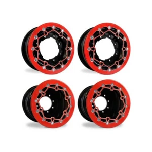 YFZ 450R 450 Front Gloss Rear Matte Wheels Crusher Beadlock 10x5 8x8 Alba BR32 - Bild 1 von 9