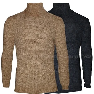 Herren Pullover Stehkragen Chenille Strick Slim Stretch Pulli 82059 - Bild 1 von 7