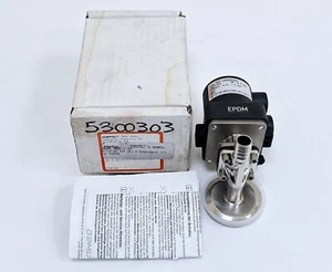 GEMU 605 15D59343A1 Hose Barb X Tri-Clamp ½ Inch Diaphragm Valve - Picture 1 of 15