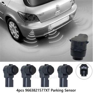 Set of 4 OEM 9663821577XT PDC Parking Sensor For Citroen C4 C5 Peugeot 307 308  - Bild 1 von 7