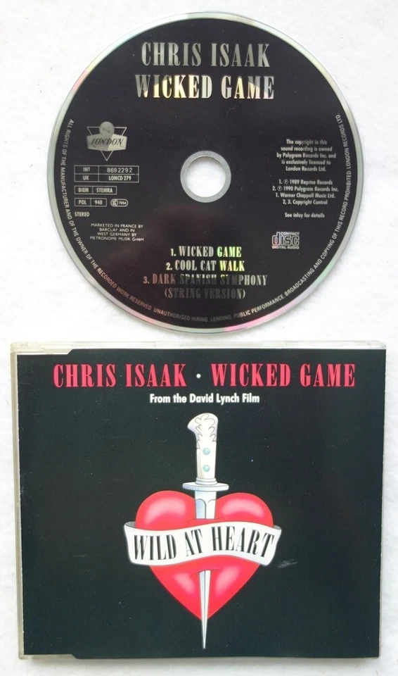 Chris Isaak - Wild At Heart (CD Single, 1989, Reprise Records) NM/VG (5) - Bild 1 von 1