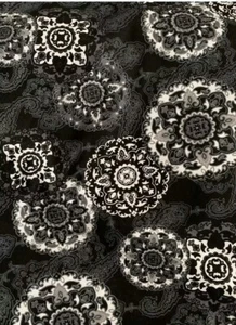 LONGABERGER Black And White Sister Secret FABRIC 5 Yards total - uncut - Picture 1 of 2