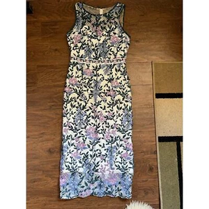 Marchesa Notte Blumenkleid 4 Spitzenkleid - Bild 1 von 10