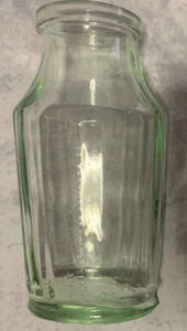 Vintage Rosella Pres& Manf .Coy,Ltd N0 3910 Clear Green Glass Jar - Picture 1 of 8