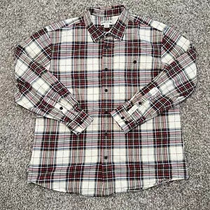Orvis Men's XL Button Down Casual Long Sleeve Red Plaid Shirt - Picture 1 of 9