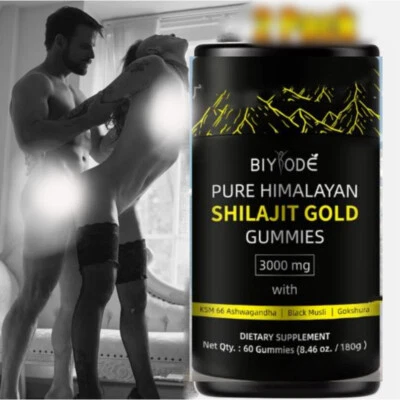 BIYODE Pure Himalayan Shilajit Rubberes Supporto Immunitario con-Ashwagandha=+