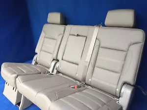 2016 2015 Yukon XL Denali 2nd Row Bench Seat Cocoa Dune Tan Leather - Foto 1 di 6