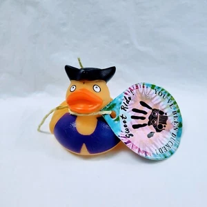 Sweet Ride "You've Been Ducked" Rubber Ducky Yellow Pirate Duck 2" - Picture 1 of 4