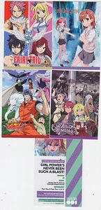2013 SDCC COMIC CON FUNIMATION 4 tarjetas promocionales set de cañón de riel hada Toriko Geminar - Imagen 1 de 1