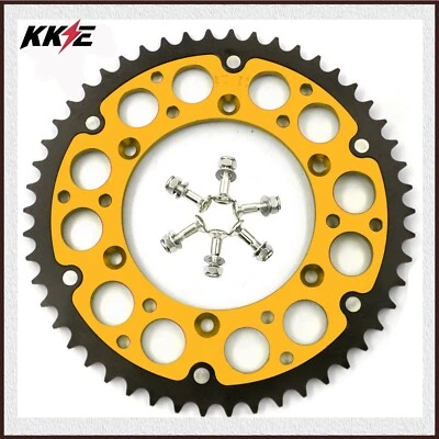 KKE 48T Back Sprocket For SUZUKI RMZ250/450 DRZ400S 400E 400SM RM125 RM250 Gold - Image 1 of 4
