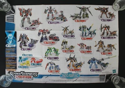 2005 Hasbro Transformers EUROPEAN ROBOTS IN DISGUISE (RID) 19" x 13" CATALOG New - Image 1 of 3