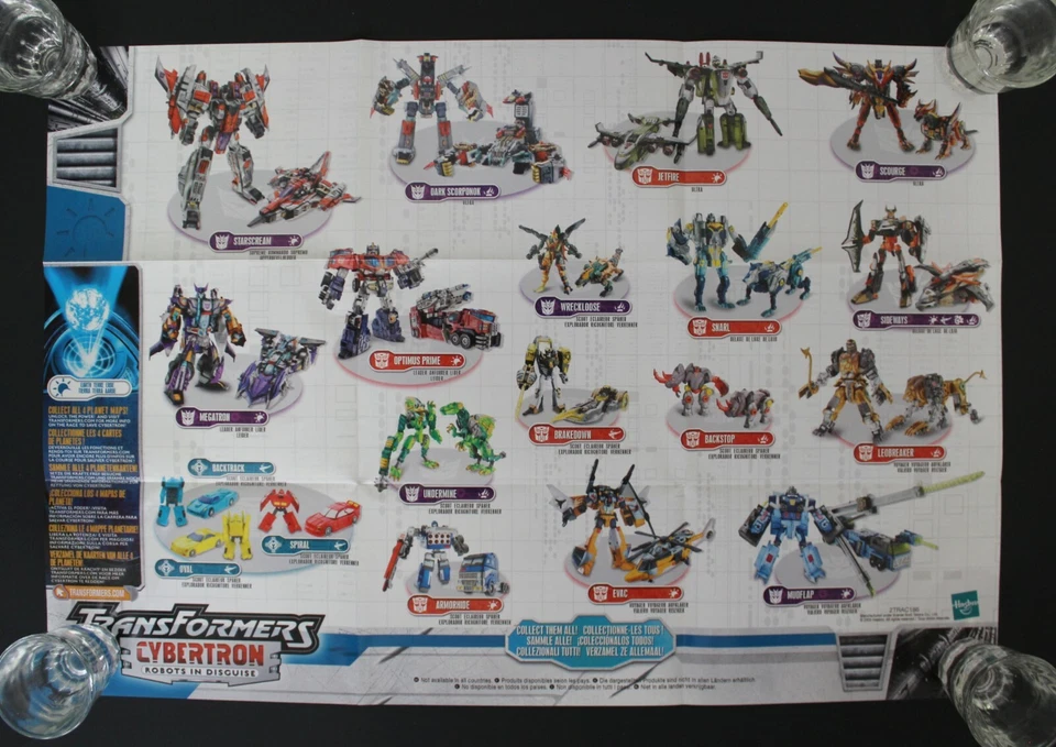2005 Hasbro Transformers EUROPEAN ROBOTS IN DISGUISE (RID) 19" x 13" CATALOG New - Image 1 of 3