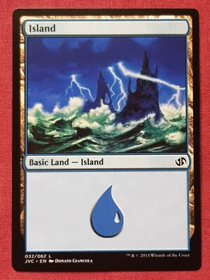 Magic The Gathering DUEL DECKS ANTHOLOGY JACE VS CHANDRA ISLAND 32 land card MTG - Image 1 of 2