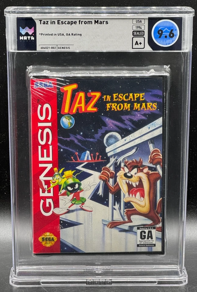 Taz In Escape From Mars Sega Genesis Sealed New 9.6 A+ Graded - Image 1 of 2