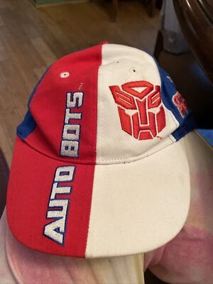 Gorra de béisbol Hasbro 2012 Auto Bots Transformer Optimus Prime bloques de paneles de colores Foto 1 de 4