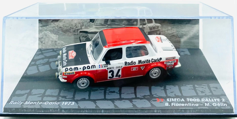 EBOND Simca 1000 Rallye 2  B.Fiorentino Rally Monte carlo 1973 - 1:43 - 0201 - Immagine 1 di 1