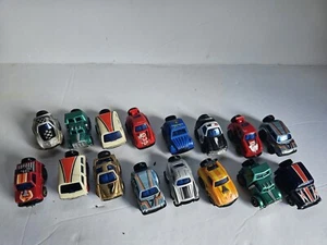Pull Back Wheelie Popping Slickers Lot Of 16 Vintage Pull Back Car Toys - Picture 1 of 4