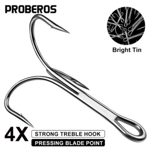 20 PIEZAS 4X Ganchos de Pesca Acero Alto Carbono Gancho de Agudos Ultra afilado Talla 6/0#-10/0# - Imagen 1 de 29