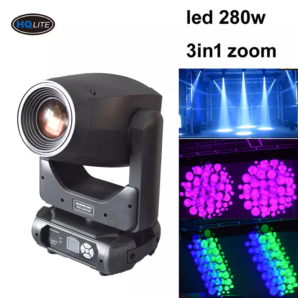 4pcs 230 W LED Beam Spot Wash 3 in 1 Moving Head DJ Stage Light 3in1 Focus&frost