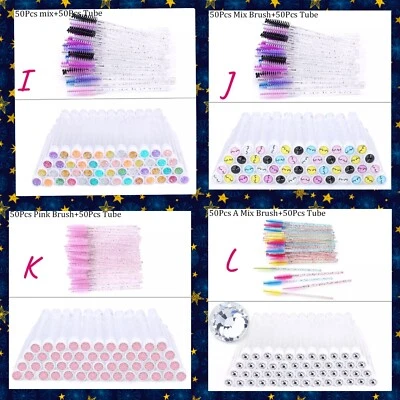 Bulk buy eyelash/eyebrow brush w/tube 100pcs - Image 1 of 4