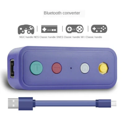 Wireless Bluetooth-compatible Adapter Converter w/USB Cable for Switch for Wii - Image 1 of 4