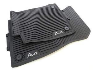 Alfombrillas de goma originales Audi A4 8W B9 Set delanteras + traseras - Imagen 1 de 3