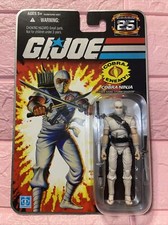G.I. JOE 25TH ANNIVERSARY FOIL 1ST COBRA NINJA “STORM SHADOW” NEW ON CARD 2008
