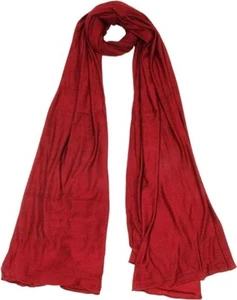 Classy Solid Color Jersey Hijab Lightweight Soft Muslim Head Scarf Long Scarf. - Picture 1 of 23